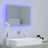 LED Bathroom Mirror Concrete Grey 60x8.5x37 cm Acrylic - Extra Image