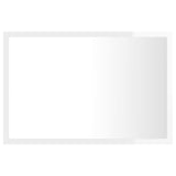 LED Bathroom Mirror High Gloss White 60x8.5x37 cm Acrylic - Side View