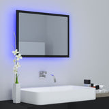LED Bathroom Mirror High Gloss Black 60x8.5x37 cm Acrylic - Extra Image