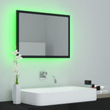 LED Bathroom Mirror High Gloss Black 60x8.5x37 cm Acrylic - Extra Image