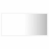 LED Bathroom Mirror White 80x8.5x37 cm Acrylic