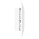 LED Bathroom Mirror White 80x8.5x37 cm Acrylic - Low Angle