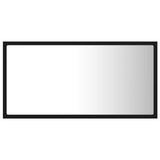LED Bathroom Mirror Black 80x8.5x37 cm Acrylic - Close-Up Angle
