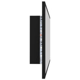 LED Bathroom Mirror Black 80x8.5x37 cm Acrylic - Low Angle
