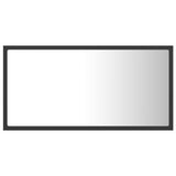 LED Bathroom Mirror Grey 80x8.5x37 cm Acrylic - Close-Up Angle