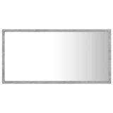 LED Bathroom Mirror Concrete Grey 80x8.5x37 cm Acrylic - Close-Up Angle