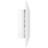 LED Bathroom Mirror High Gloss White 80x8.5x37 cm Acrylic