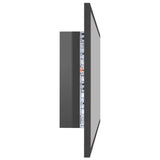 LED Bathroom Mirror High Gloss Grey 80x8.5x37 cm Acrylic - Low Angle