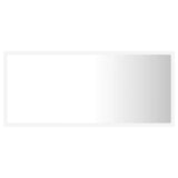 LED Bathroom Mirror White 90x8.5x37 cm Acrylic - Side View
