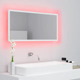 LED Bathroom Mirror White 90x8.5x37 cm Acrylic - Extra Image
