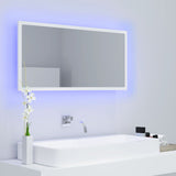 LED Bathroom Mirror White 90x8.5x37 cm Acrylic - Extra Image