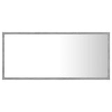 LED Bathroom Mirror Concrete Grey 90x8.5x37 cm Acrylic - Side View