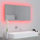 LED Bathroom Mirror Concrete Grey 90x8.5x37 cm Acrylic - Extra Image