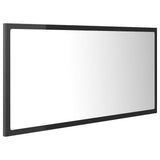 LED Bathroom Mirror High Gloss Grey 90x8.5x37 cm Acrylic - Top-Down View