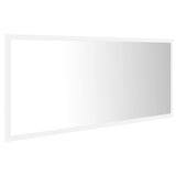 LED Bathroom Mirror White 100x8.5x37 cm Acrylic - Rear View