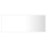 LED Bathroom Mirror White 100x8.5x37 cm Acrylic - Close-Up Angle