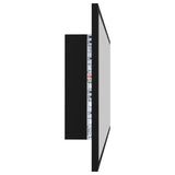 LED Bathroom Mirror Black 100x8.5x37 cm Acrylic - Low Angle