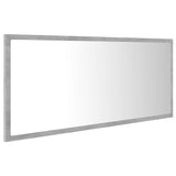 LED Bathroom Mirror Concrete Grey 100x8.5x37 cm Acrylic - Rear View