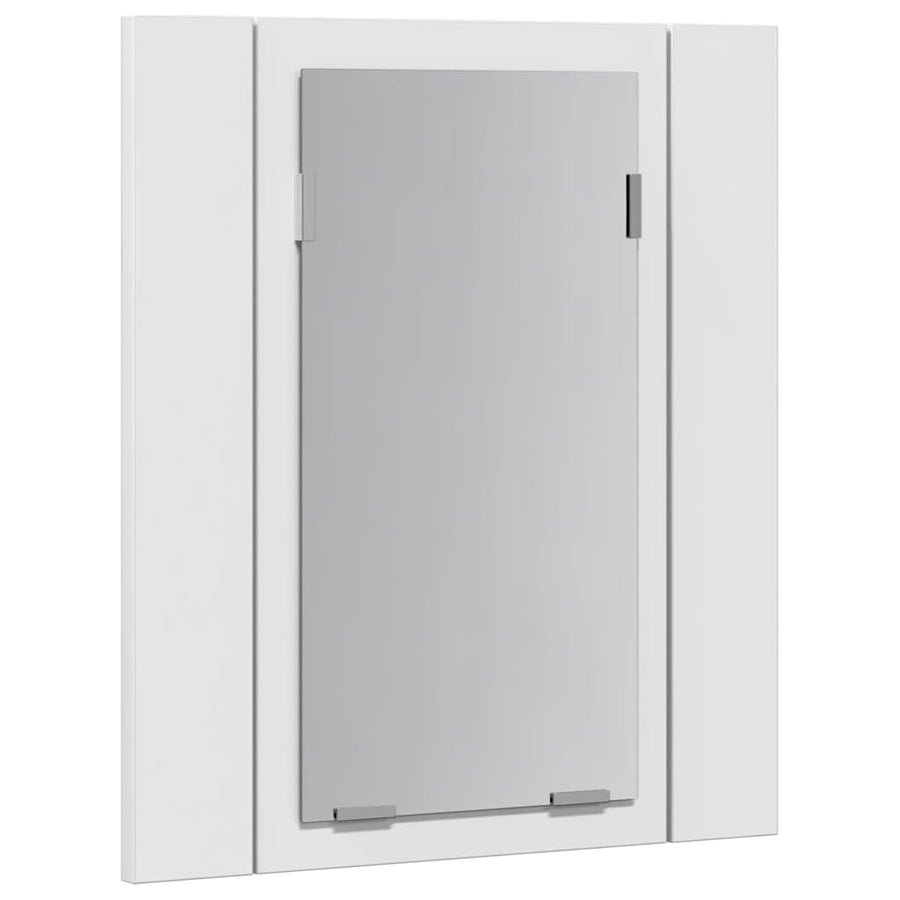 LED Bathroom Mirror Cabinet White 40x12x45 cm Acrylic