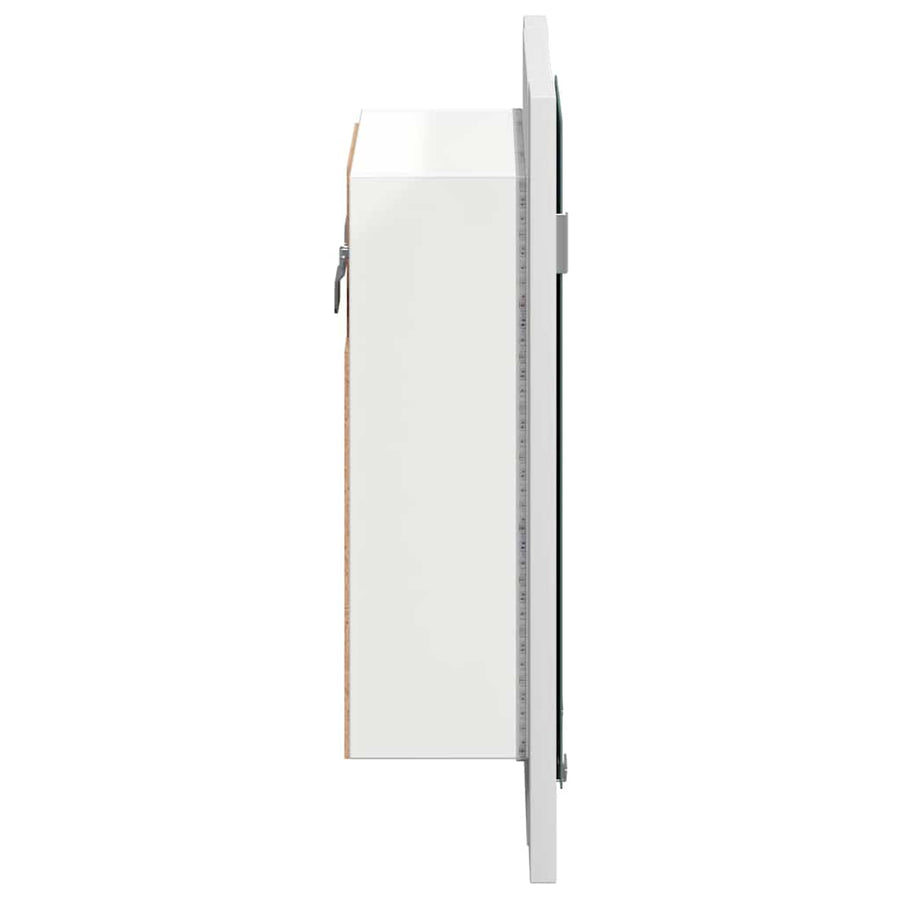 LED Bathroom Mirror Cabinet White 40x12x45 cm Acrylic