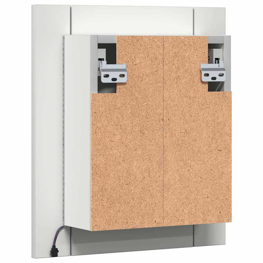 LED Bathroom Mirror Cabinet White 40x12x45 cm Acrylic