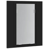 LED Bathroom Mirror Cabinet Black 40x12x45 cm Acrylic