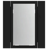 LED Bathroom Mirror Cabinet Black 40x12x45 cm Acrylic - Extra Image