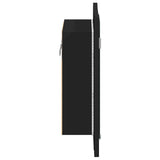 LED Bathroom Mirror Cabinet Black 40x12x45 cm Acrylic - Extra Image