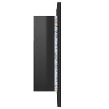 LED Bathroom Mirror Cabinet High Gloss Black 40x12x45 cm Acrylic