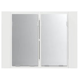 LED Bathroom Mirror Cabinet White 60x12x45 cm Acrylic