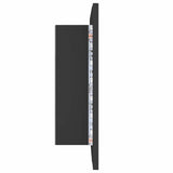 LED Bathroom Mirror Cabinet Grey 60x12x45 cm Acrylic - Extra Image