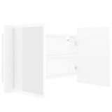 LED Bathroom Mirror Cabinet White 80x12x45 cm Acrylic - Extra Image