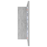 LED Bathroom Mirror Cabinet Concrete Grey 80x12x45 cm Acrylic - Extra Image