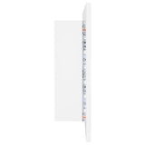 LED Bathroom Mirror Cabinet White 90x12x45 cm Acrylic - Extra Image