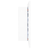 LED Bathroom Mirror Cabinet White 100x12x45 cm Acrylic - Close-Up Angle