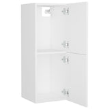 Bathroom Cabinet White 30x30x80 cm Engineered Wood - Top-Down View