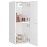 Bathroom Cabinet White 30x30x80 cm Engineered Wood - Close-Up Angle