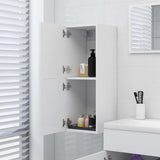 Bathroom Cabinet White 30x30x80 cm Engineered Wood - Low Angle