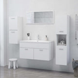 Bathroom Cabinet White 30x30x80 cm Engineered Wood - Extra Image