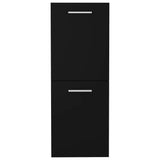 Bathroom Cabinet Black 30x30x80 cm Engineered Wood