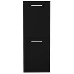 Bathroom Cabinet Black 30x30x80 cm Engineered Wood