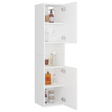 Bathroom Cabinet White 30x30x130 cm Engineered Wood - Top-Down View