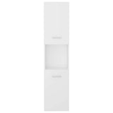 Bathroom Cabinet White 30x30x130 cm Engineered Wood