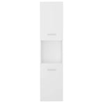 Bathroom Cabinet White 30x30x130 cm Engineered Wood