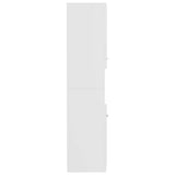 Bathroom Cabinet White 30x30x130 cm Engineered Wood