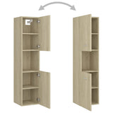Bathroom Cabinet Sonoma Oak 30x30x130 cm Engineered Wood