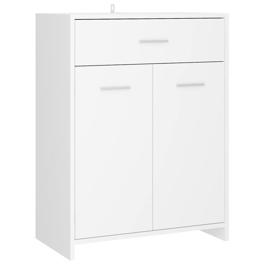Bathroom Cabinet White 60x33x80 cm Engineered Wood