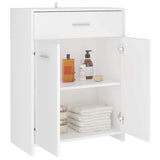 Bathroom Cabinet White 60x33x80 cm Engineered Wood - Top-Down View