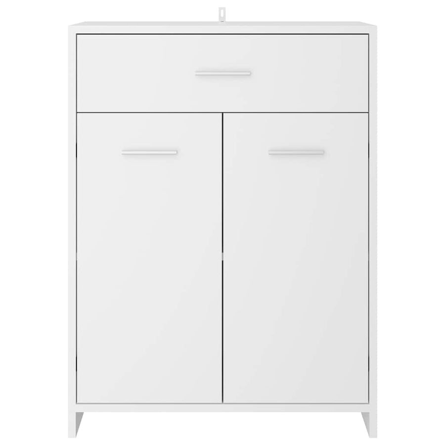 Bathroom Cabinet White 60x33x80 cm Engineered Wood