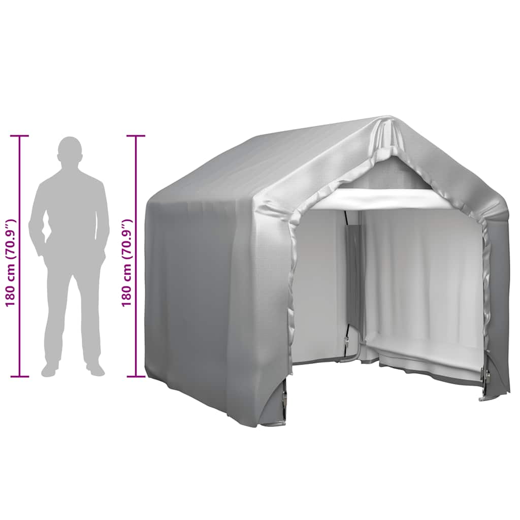 Storage Tent Grey 180x180 cm Galvanised Steel